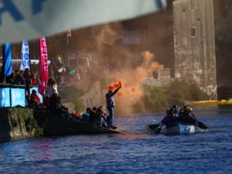 L'arrivée du Marathon des Gorges de l'Ardèche